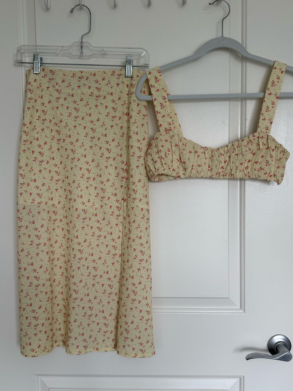 Princess Polly Yellow Floral Two-Piece Midi Skirt Set “Lily Set”